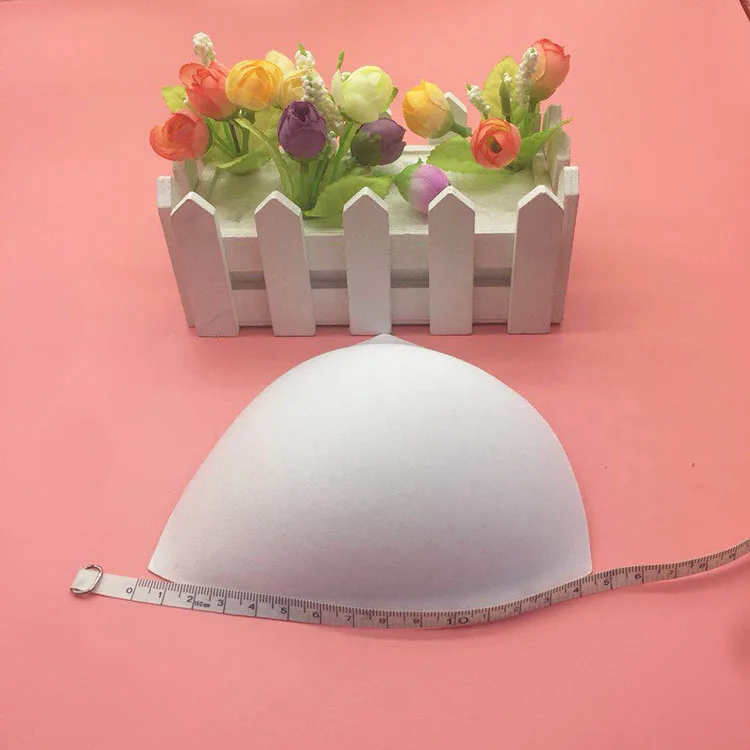 2019 Triangle Breathable Bra Foam Cup White Sportswear Push Up Bra Cup Insert