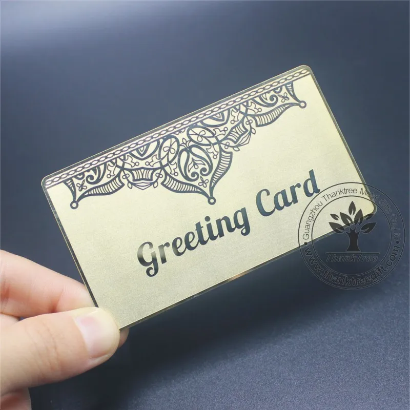 China suppliers low price wholesale handmade 24k golden luxurious wedding invitation card gift