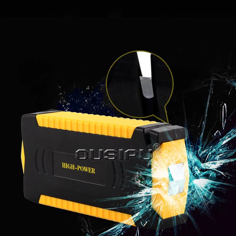 High Capacity Starting Device Booster 600A 12V Portable Car Jump Starter Power Bank Car Starter For Car Battery Charger Booster