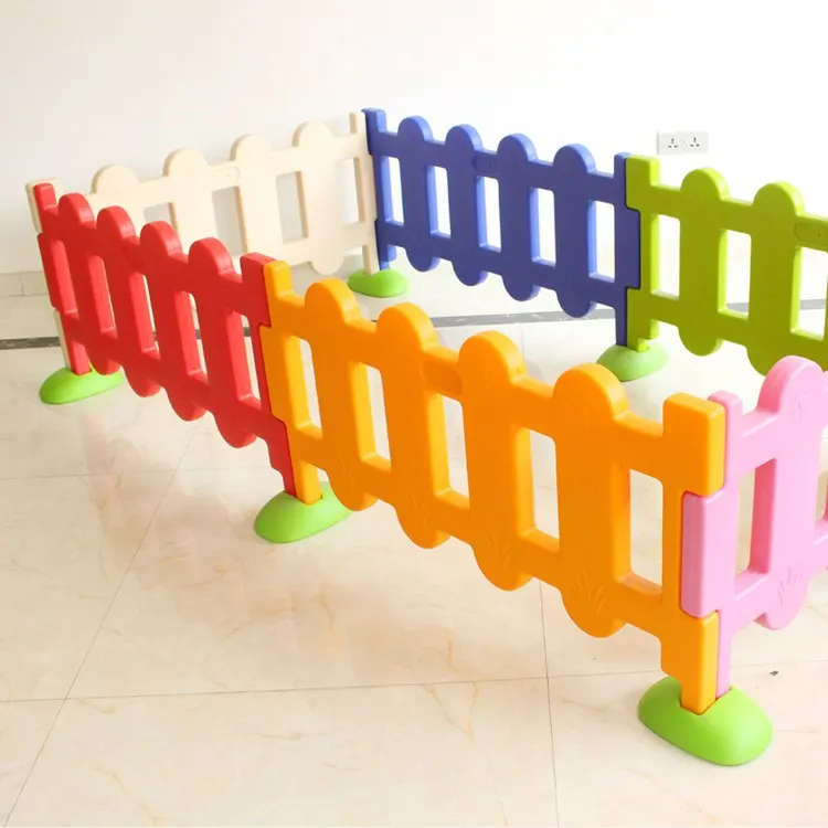 Colorful Indoor Plastic Kids Soft Play Area Pen Fence
