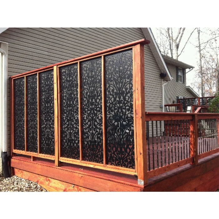 Frameless Laser Cut Privacy Screen Garden Wall Panel Decoration Metal Customized CLASSIC Screens & Room Dividers 3d Panels