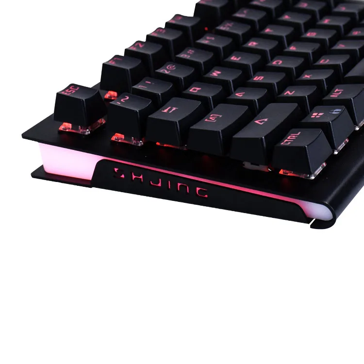 OEM Cheapest Cost Red Rgb Mechanical Keyboard Teclado Gamer With Cherry Mx Switch
