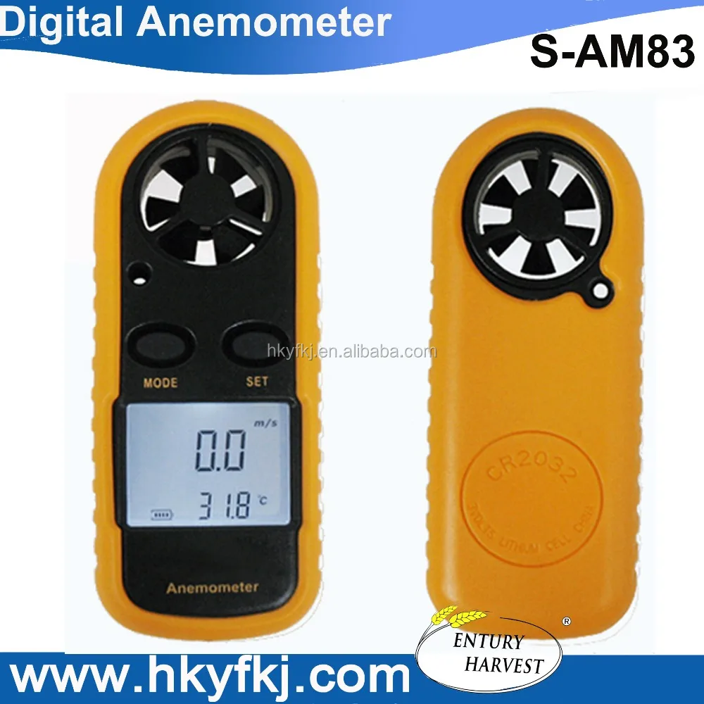 Высокое качество ветер скорость воздуха температура рекордер цифровой анемометр