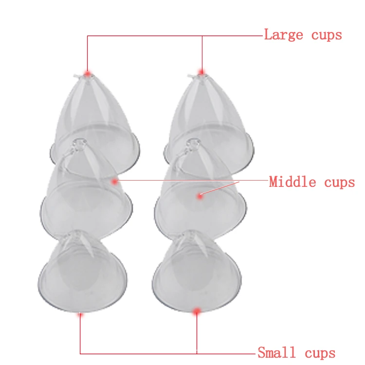 
2 in 1 EMS Breast Enlargement Vacuum Silicon Breast Cups Machine 