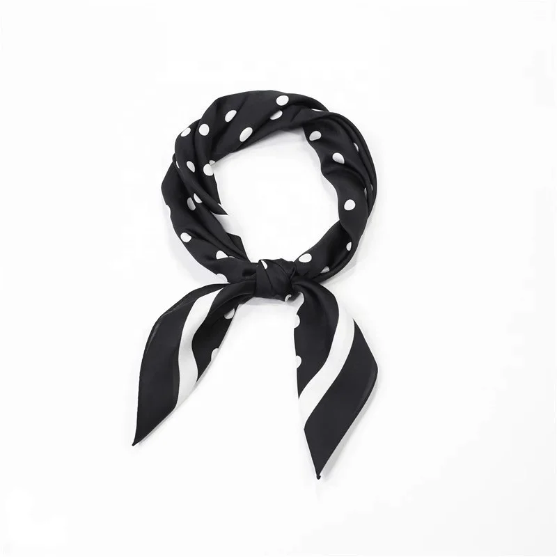 Versatile Lightweight Scarf For Women Spring Black Scarves Shawl Wraps Pattern Neck Scarf