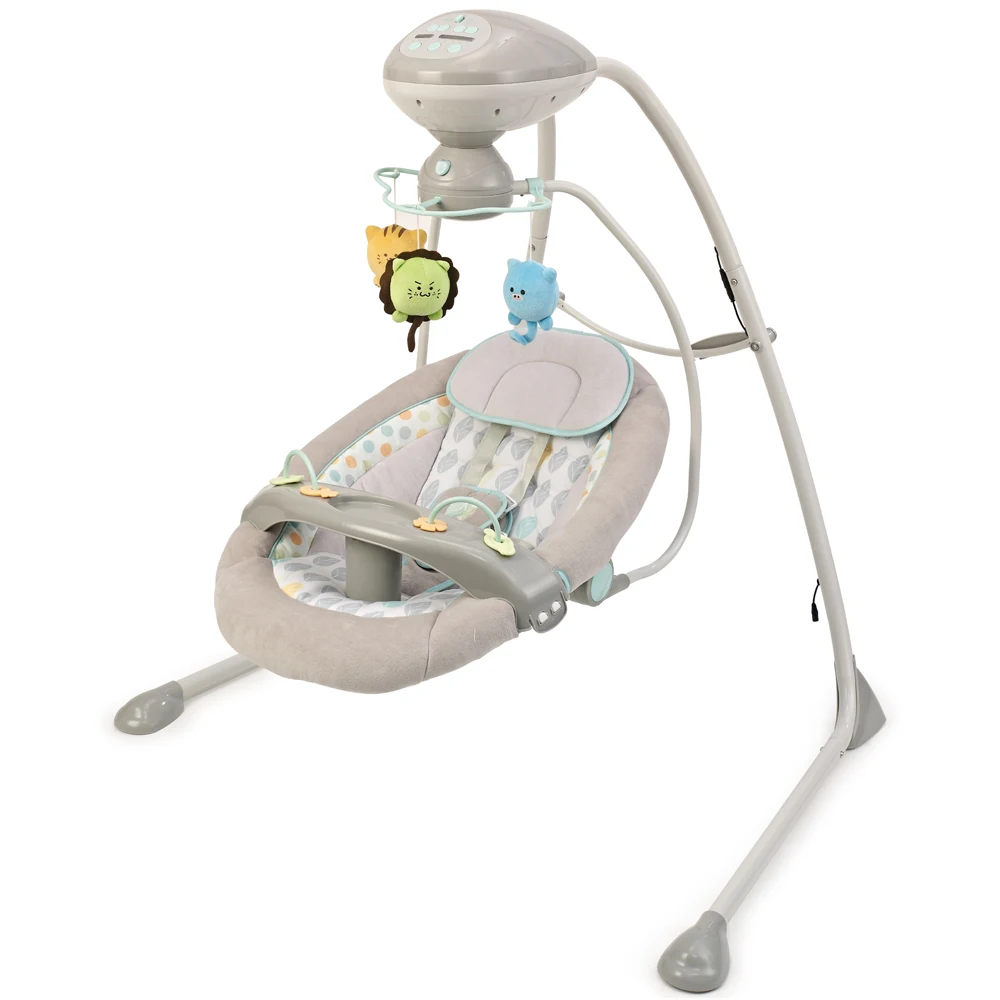 China manufacturer baby cradle swing with plastic shell seat