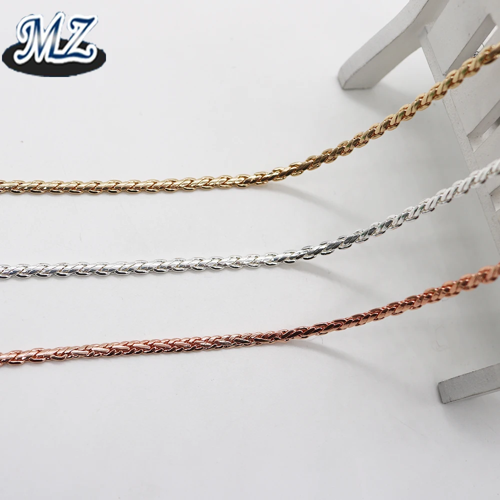 Raw copper brass mesh chains for body jewelry making