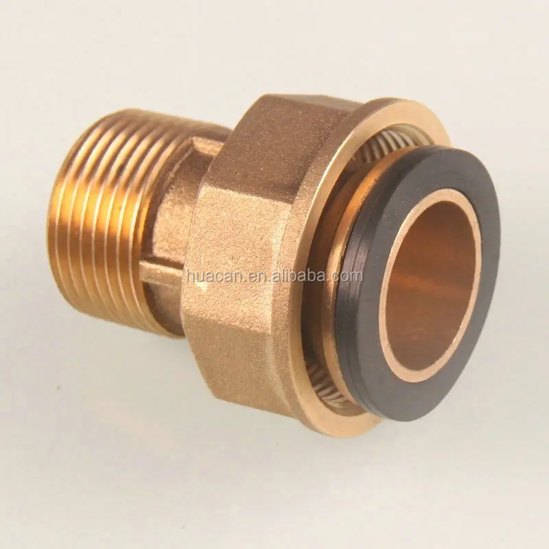 HC1042 China High Quality Gas pipe fittings BSPP BSPT NPT Brass Gas Meter Union