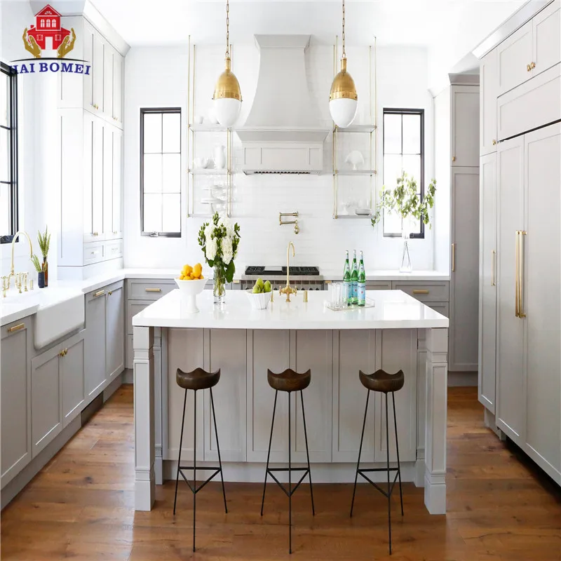 Производитель Bomei индивидуальный самосборный простой кухонный шкаф сделано в