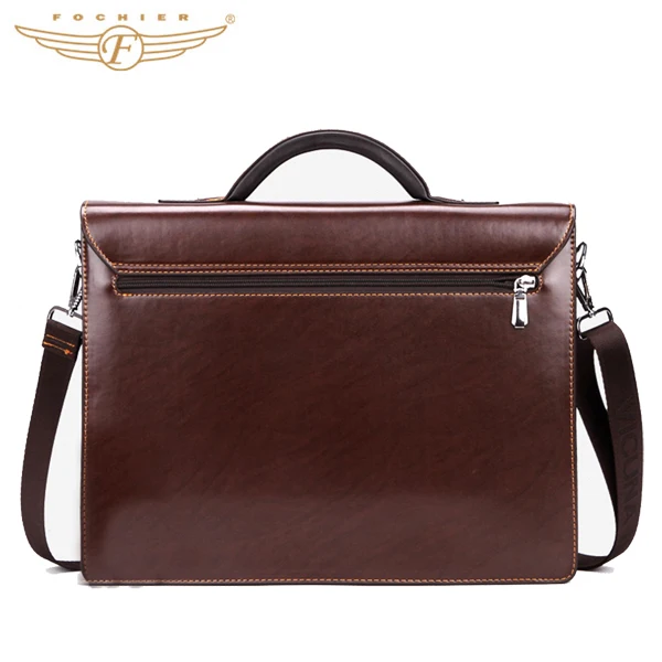 High Quality PU Business Men Leather Briefcase With Coded Lock