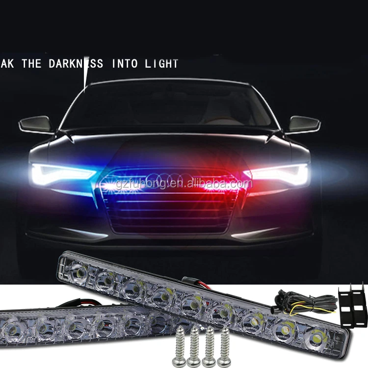 
12v white amber led daytime running light for drl led head lamp led turn signal light 