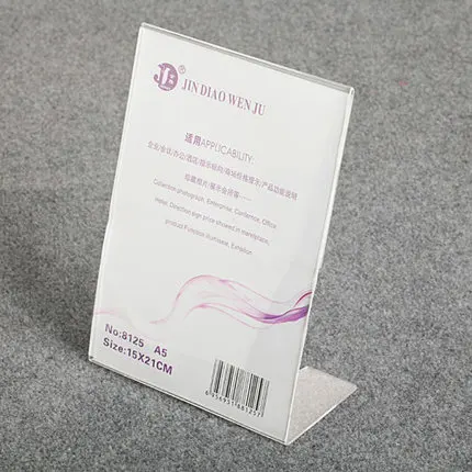 
Acrylic slant sign holder, acrylic table top sign holders , A3 A4 A5 plexiglass L shaped slanted sign holder 