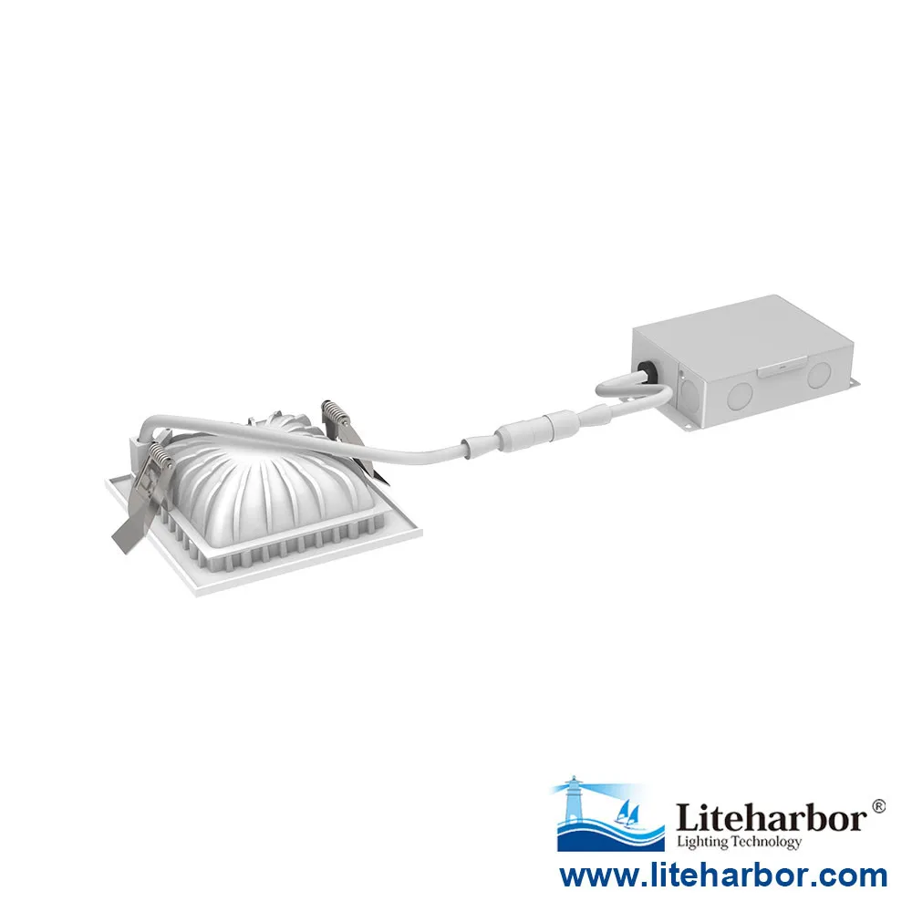 4 Inch Residential 9W Square Shape  New Construction Rodeml Recessed LED Dome Light Lighting