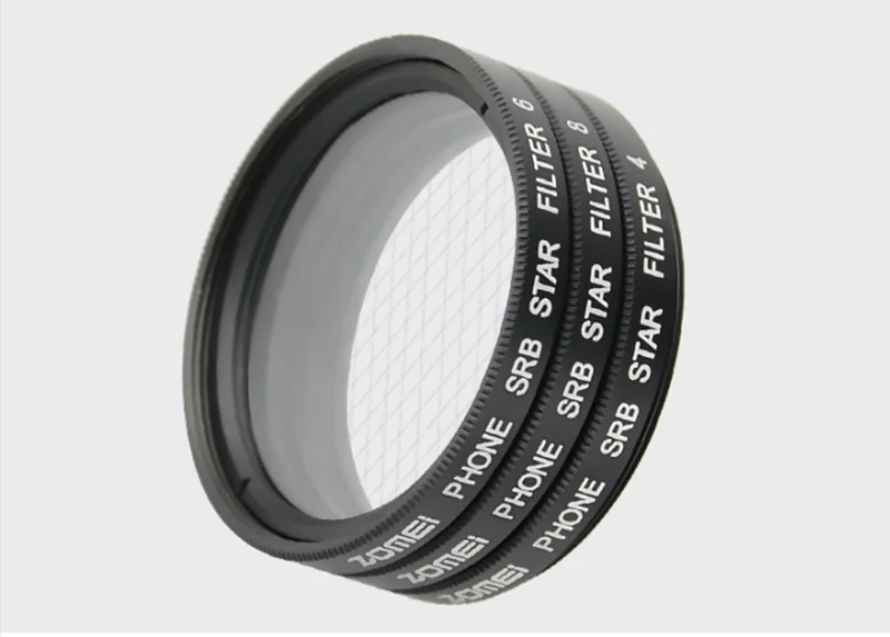 Zomei Hottest Universal Professional Smartphone Camera Lens 37mm Star +4+6+8 Filters