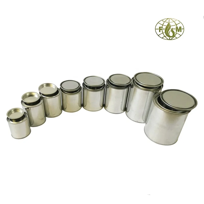100ml-1gallon empty paint metal container with lids factory