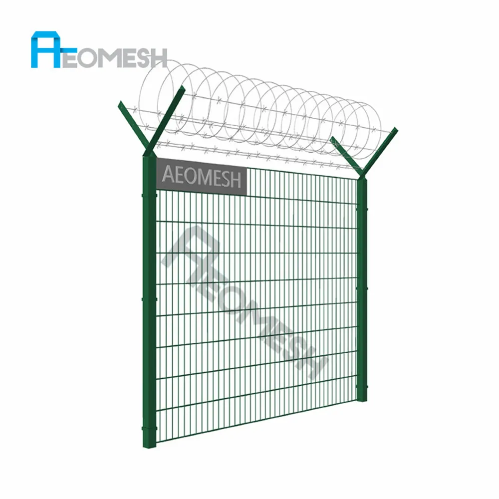 alibaba china supplier hot sale firm installation double wire fencing /highway mesh fence