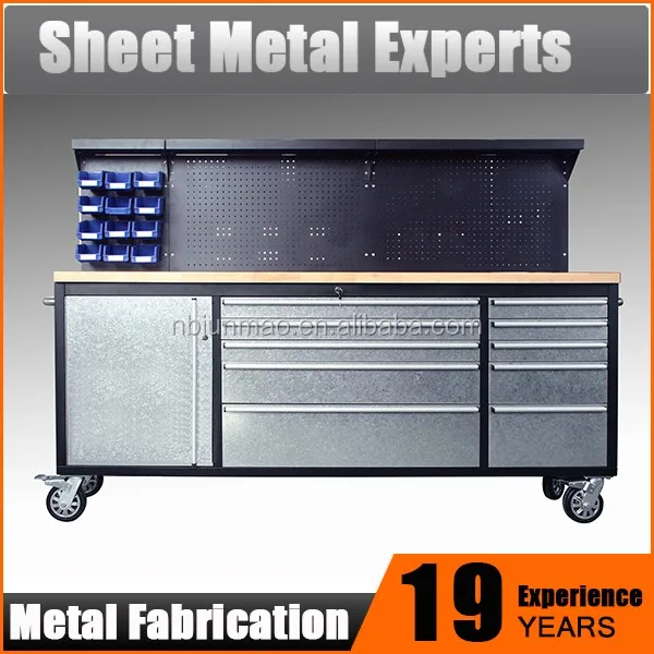 Professional Heavdy duty 84' Rolling Steel Work Bench on wheels