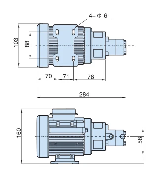 Китайские автоматические электрические шестеренки BAOTN, железный корпус, прямой масляный двигатель для токарного станка, масляного насоса/водяного насоса, смазочный насос
