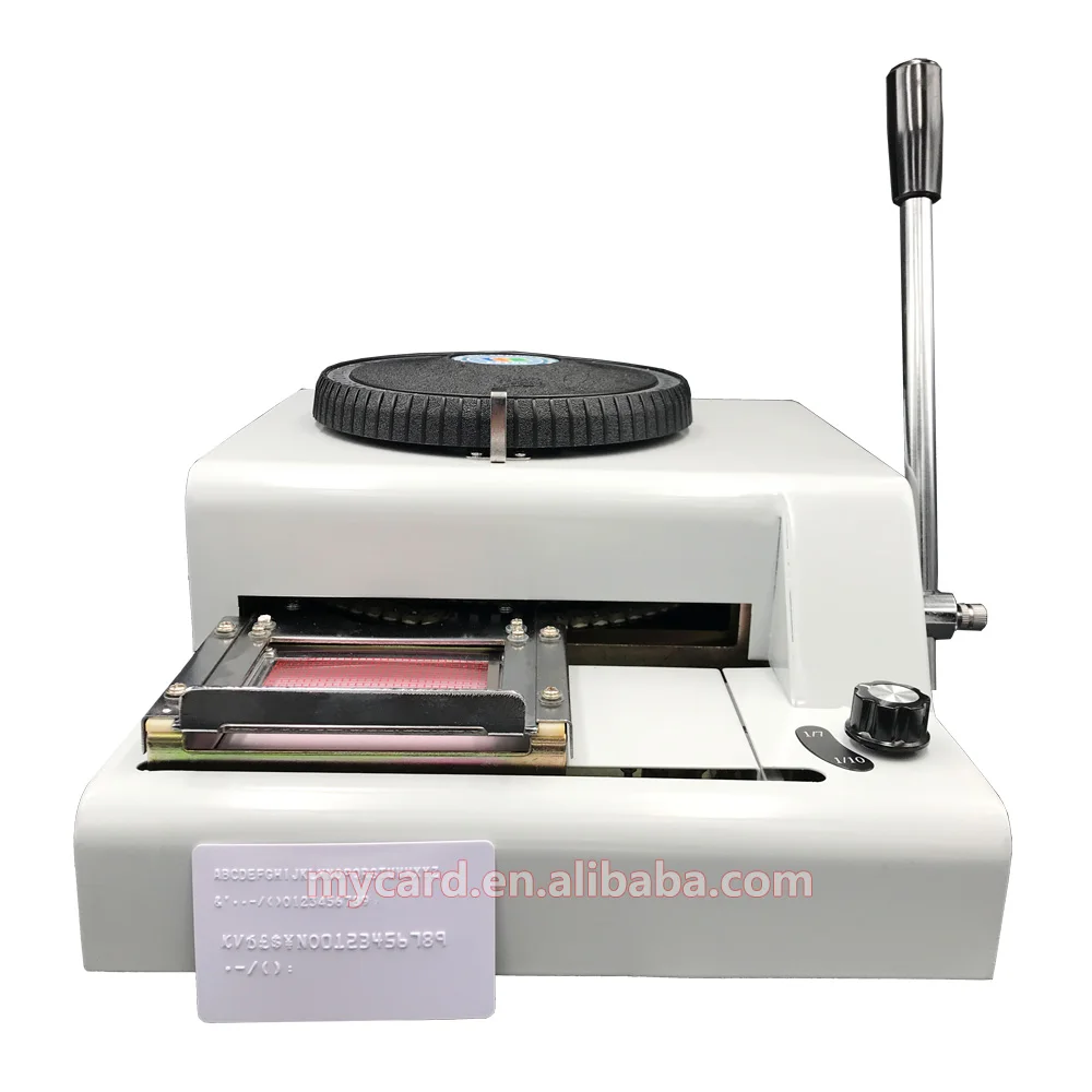 Пластиковые ПВХ карты Эмбоссер машина для продажи