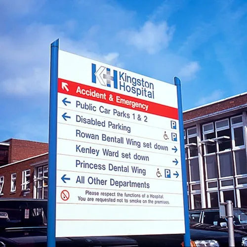 Manufacturer custom large exterior notice totem signage freestanding totem sign