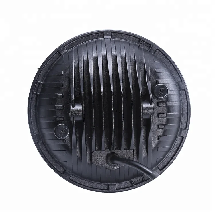 Hot sale 7 Inch 75W 5D Round LED Projector Headlight for Harley Motorcycle