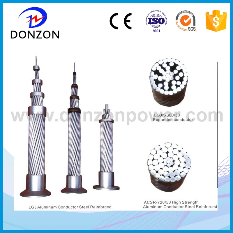  ACSR cable Overhead Conductor /galvanized steel strands for power