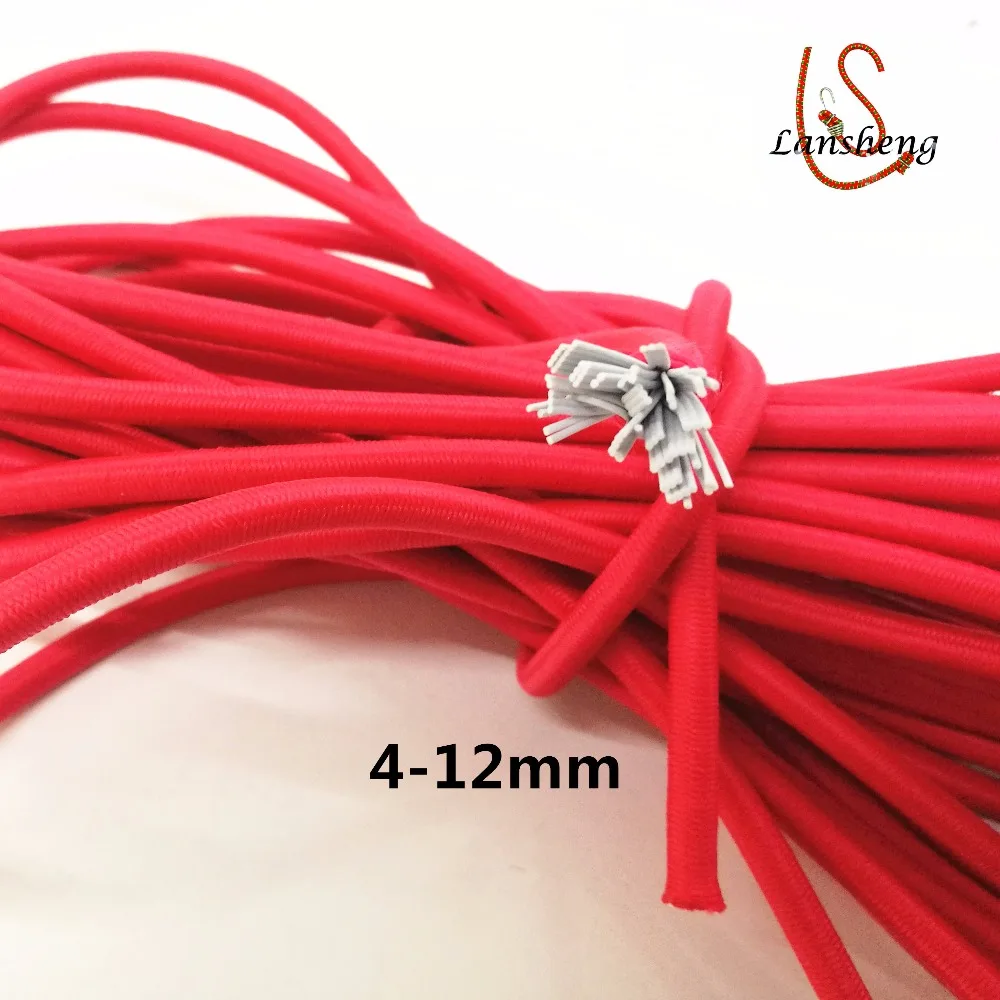 Factory Directly Wholesale 6mm Round Bulk Bungee Cord Rope Roll Rubber Bungee Cord