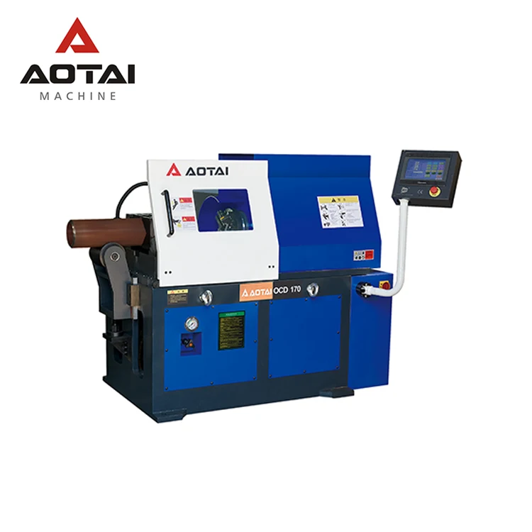 AOTAI factory productionline stationary high speed 50-325 mm pipe end cold facing beveling grooving machine