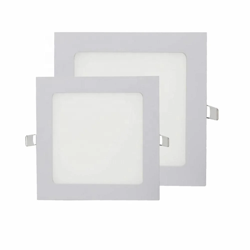
Ultra Slim 3W 6W 9W 12w 18W 24 Recessed Room Fixture Square Ceiling LED Light Panel 