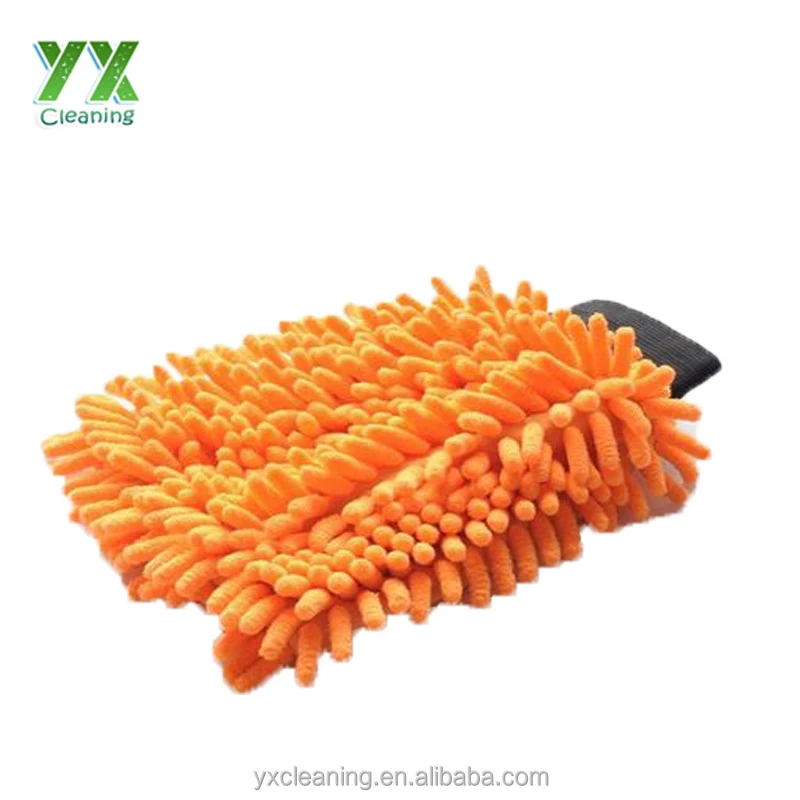 CUSTOMIZED Car Washing Chenille Glove Microfiber Cleaning Mitten