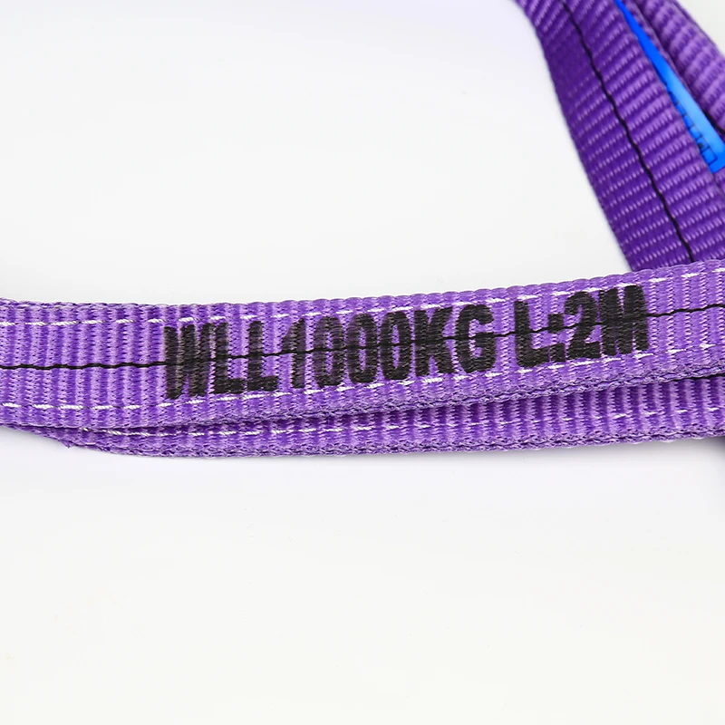 Easy to use heavy duty polyester 2m 1 ton webbing sling