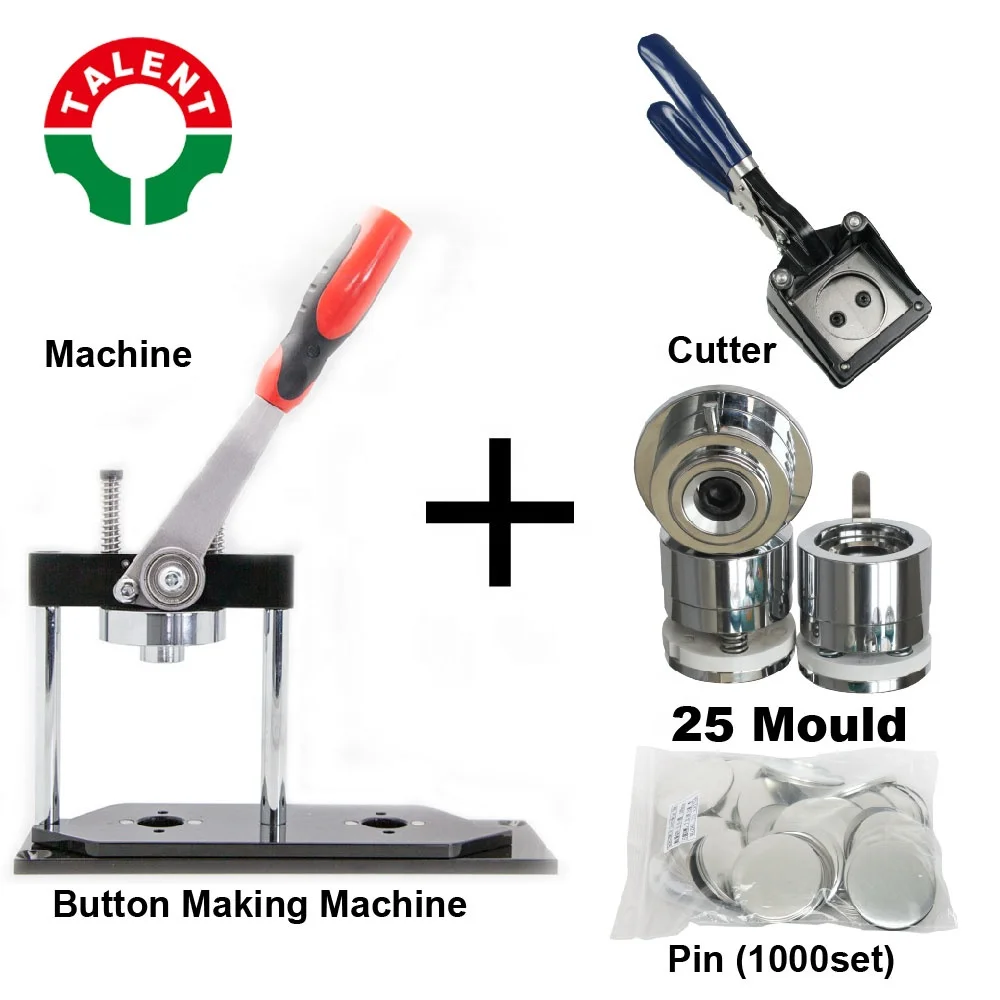 Hot Sale Latest Style High Quality Round Shape 25mm Manual Button Making Machine Button Maker Kit