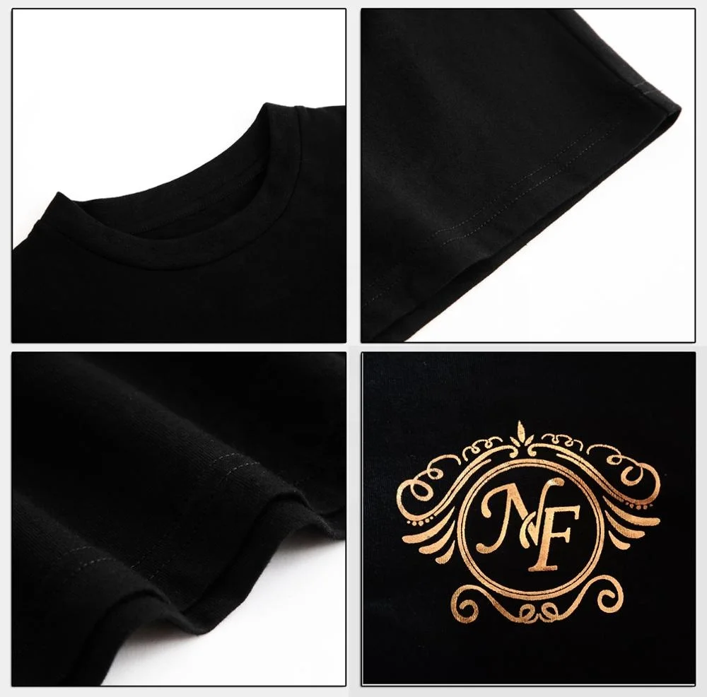 Custom printing black short sleeve 100% cotton t shirt men