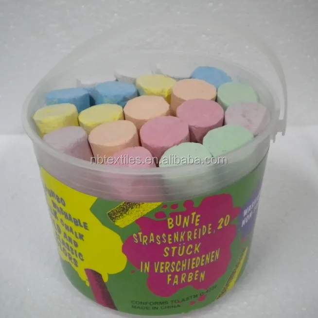 
Big size dustless sidewalk natural chalk white 