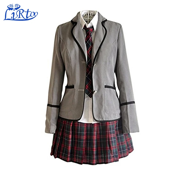 
High Quality school tracksuits skirts for girls mature women in school uniform 