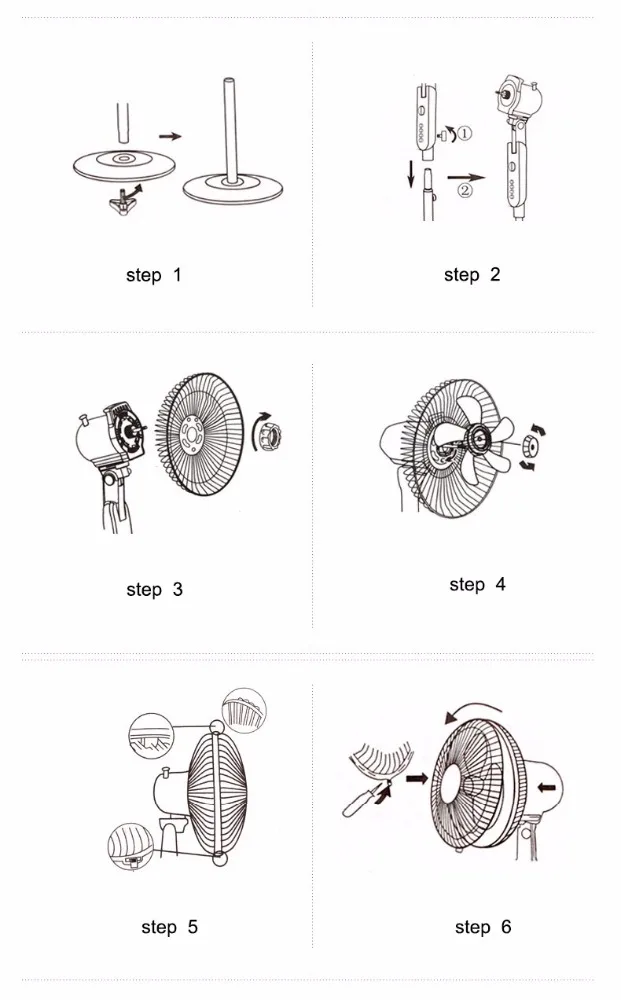 Self protection against over-heating 16 inch electric pedestal stand fan with thermal safety fuse