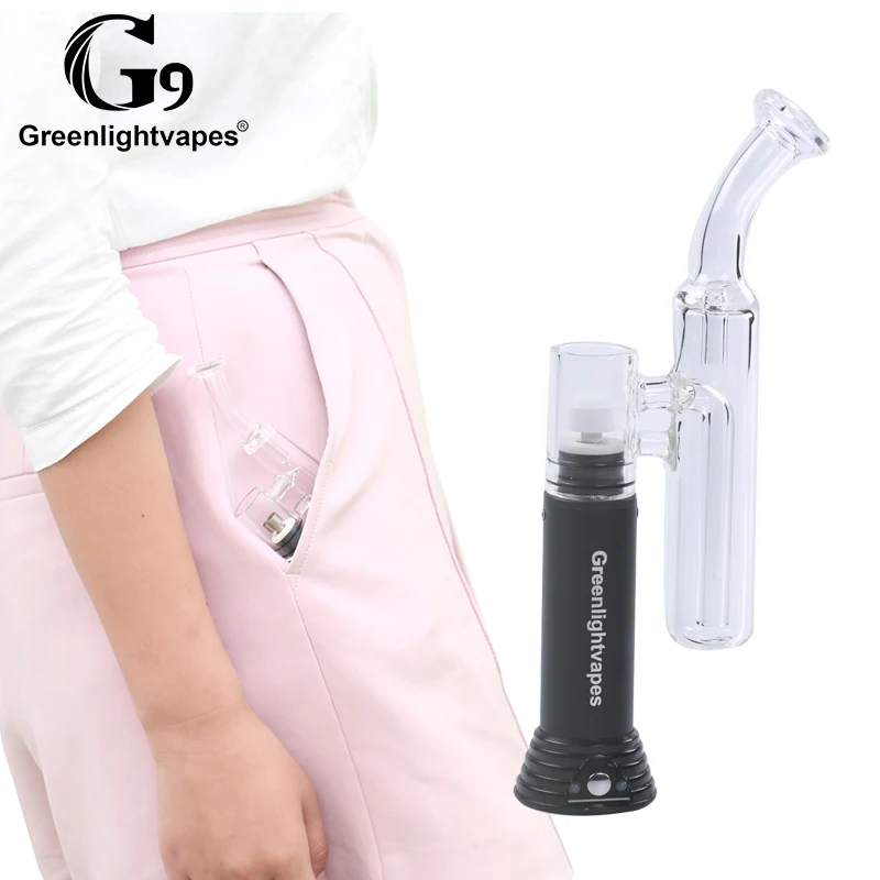 
11.11 1500mah pocket wax vapor enail replaceable heating base portable oil rig dab vaporizer 