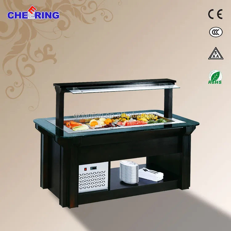 used restaurant equipment for sale/ salad Bar/Commercial Bartable top refrigerated salad bar
