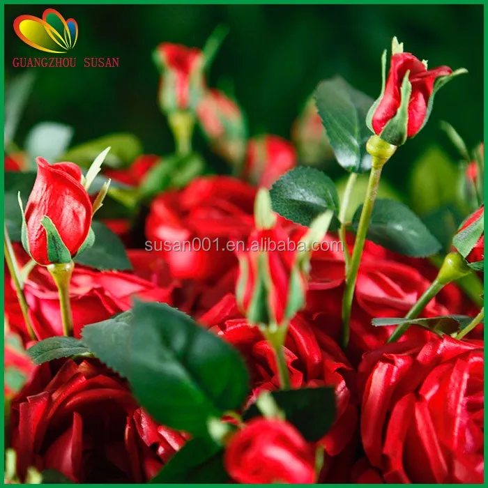 Artificial flower real touch rose flower for home decoration artificial rose