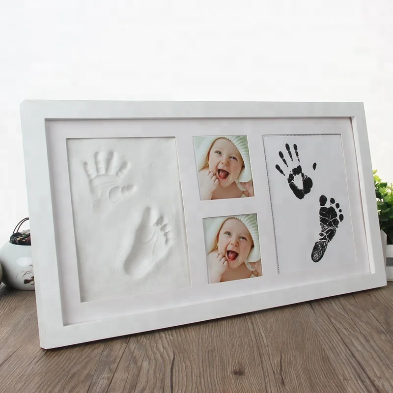 Baby Boy Handprint Footprint Kit Soft Clay