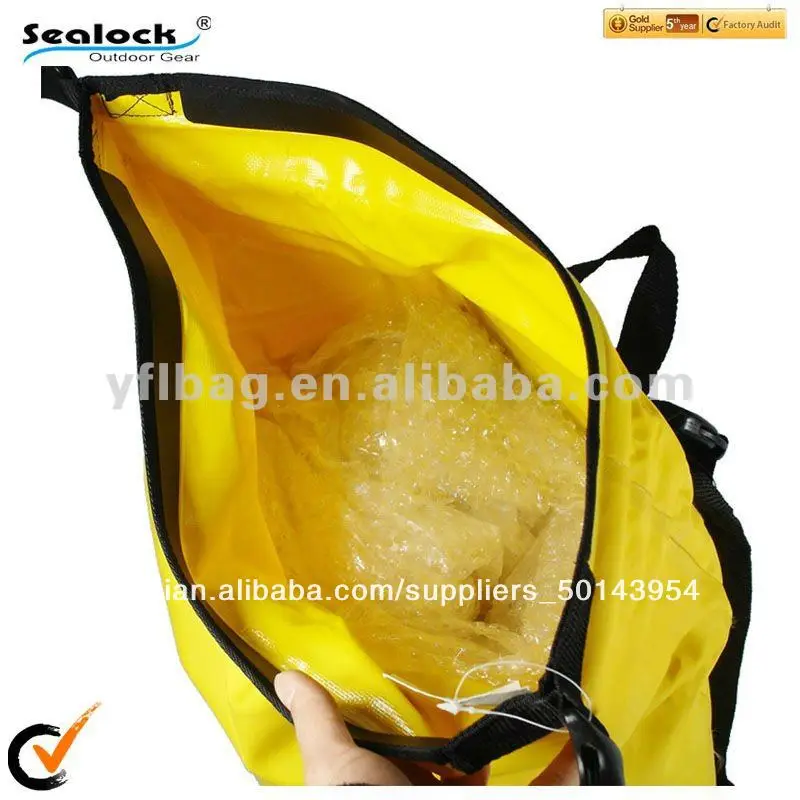 2014 мода желтый водонепроницаемый рюкзак для подростков