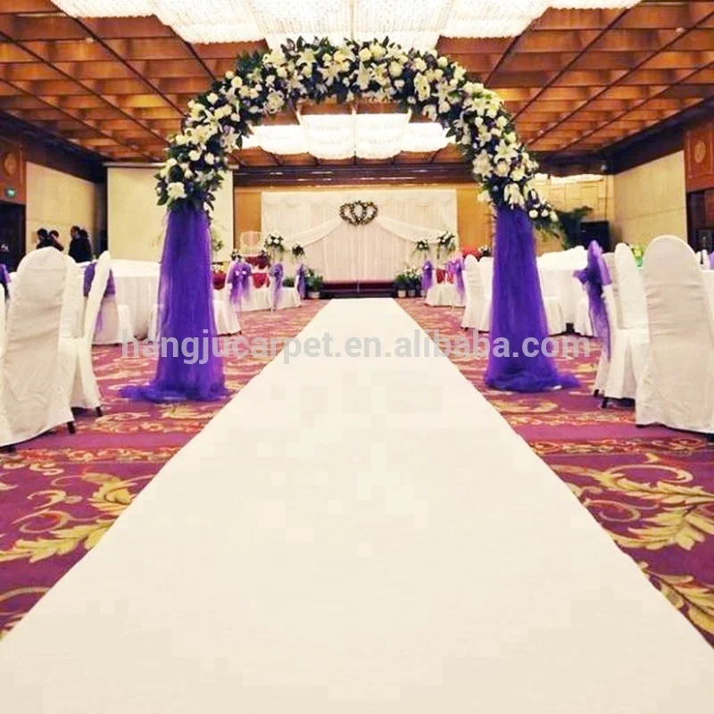 
Economical Quality White Exhibition Carpet Factory Price ShangHai HangJu for Wedding and Event EX-1003 