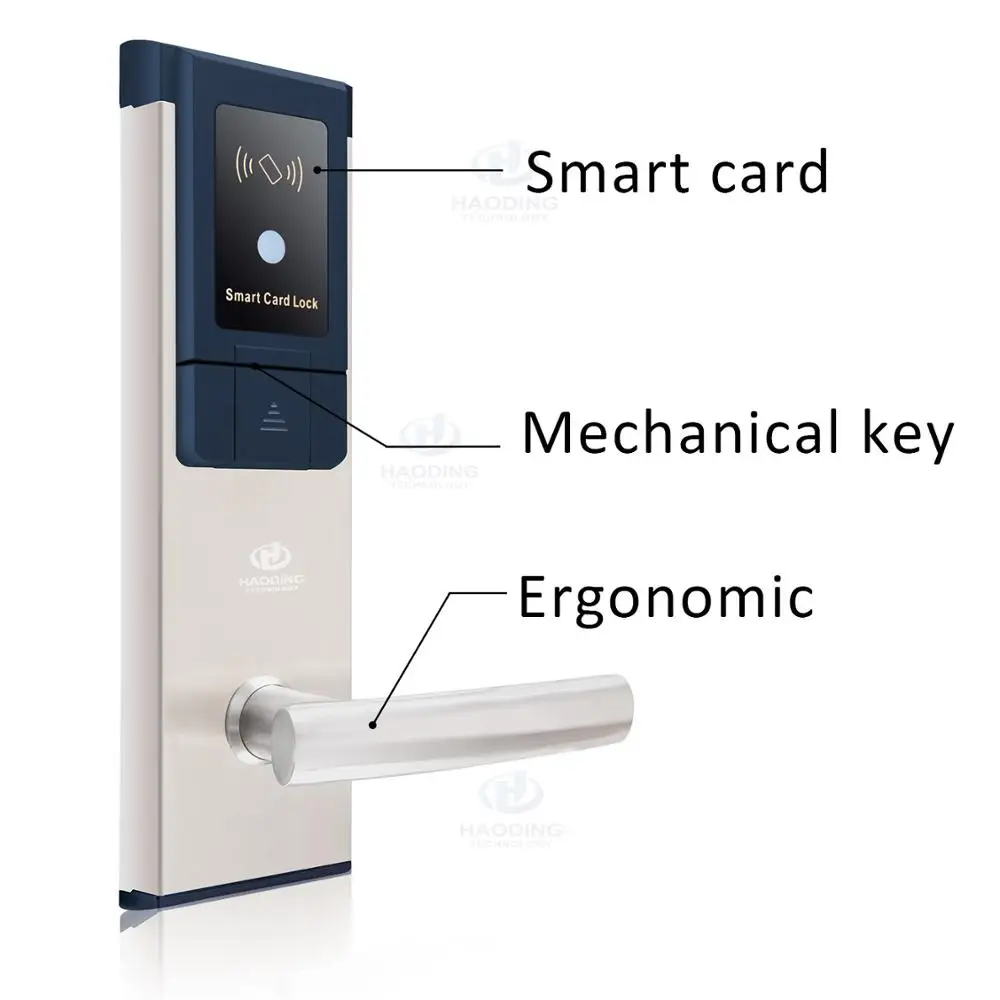 Electronic digital wide use electronic door lock rfid card management smart hotel lock