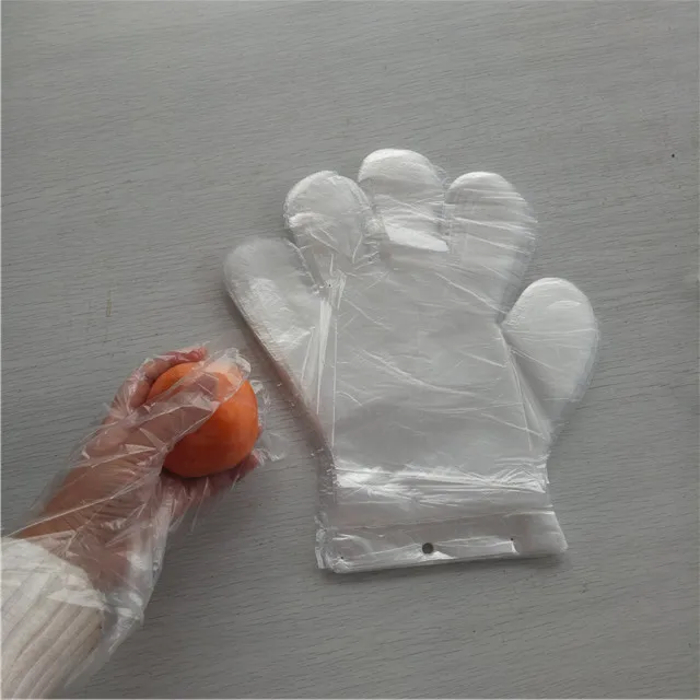 
eco friendly products biodegradable compostable plastic disposable transparent gloves 