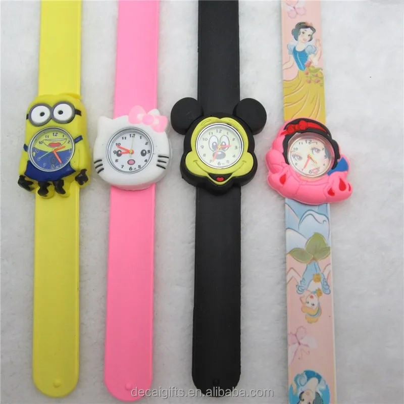 
Bulk wholesale cartoon mickey slap watch, lovely cartoon watch for kids 