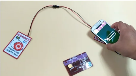  Пустой белый размер карты банка rfid range extender светодио дный светодиодной подсветкой для системы оплаты
