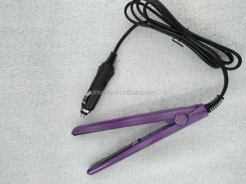 Hot sale mini car-charger hair straightener use in the car