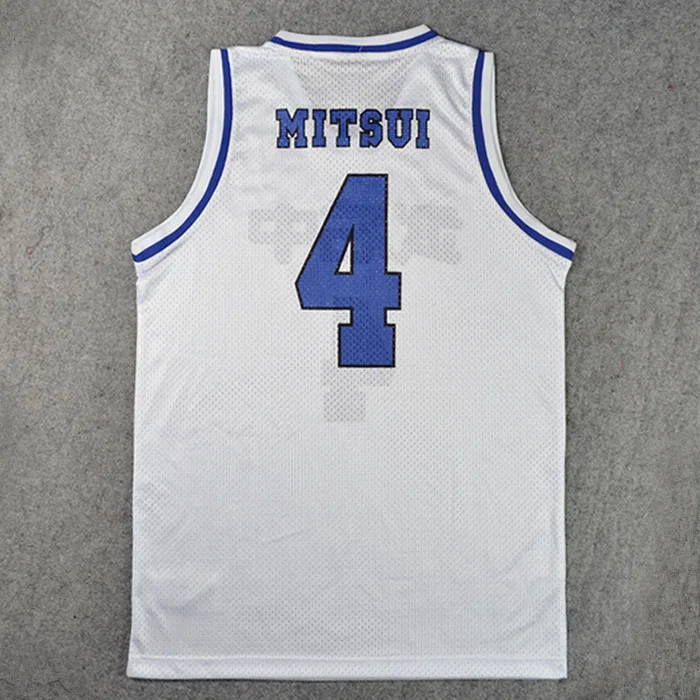 SLAM DUNK Cosplay Costume Takeishi School Basketball #4 Mitsui Replica Jersey W