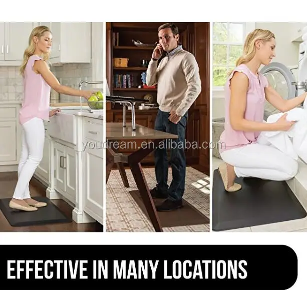 Office home PU foot massage standing desk kitchen mefoam anti fatigue floor mat