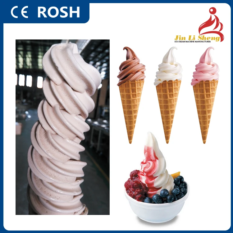 3 Flavor Commercial Soft Serve Frozen Yogurt Machine Icecream Machine